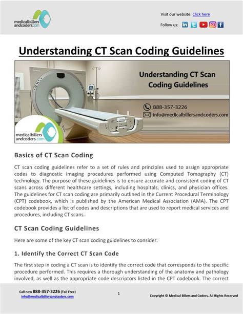 Ppt Understanding Ct Scan Coding Guidelines Powerpoint Presentation