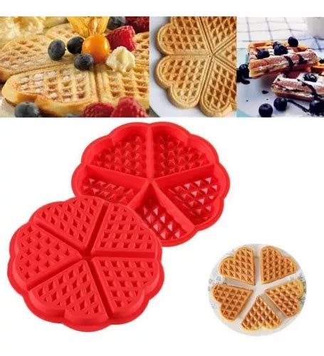 Molde Silicona Mini Wafflera Cavidades Reposter A Tartas Meses