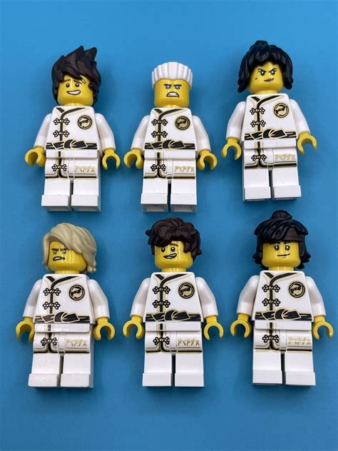 Lego Ninjago Wu Cru Training Gi Minifigure Lot Of Kai Jay Nya Cole