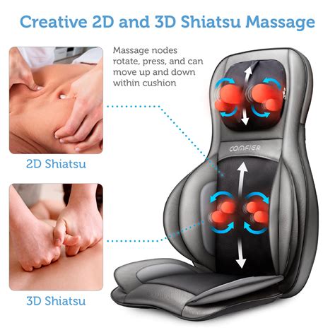 Comfier Adjustable Air Compress & Shiatsu Neck & Back Massager – 2D/3D Kneading Full Back ...