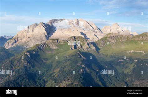 View Of Mount Marmolada The Highest Peak Of Alps Dolomites Mountains