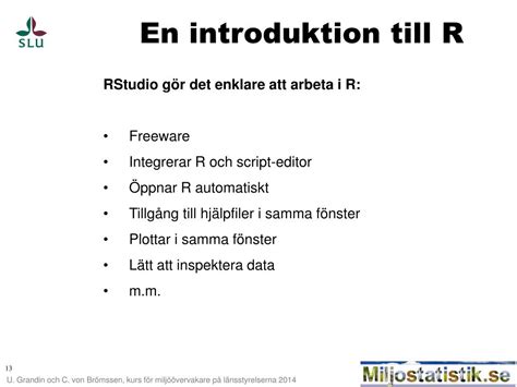 PPT Datakvalitet Och R Introduktion PowerPoint Presentation Free