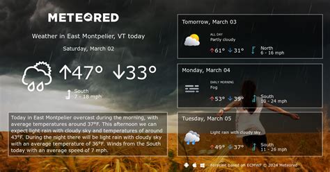 East Montpelier, VT Weather 14 days - Meteored