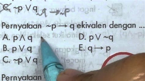 Contoh Soal Ekuivalensi Logika Matematika