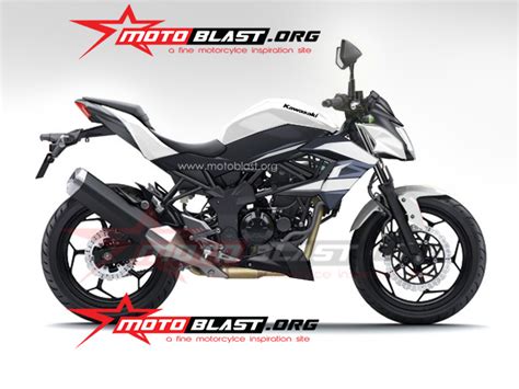 Modif Striping Untuk ER2N RR Mono Naked Bike White Blue MOTOBLAST