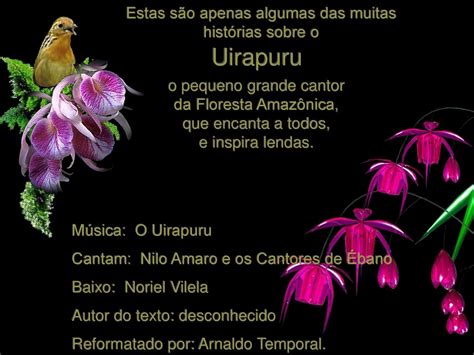 O Uirapuru Lenda Indígena da Amazônia ppt carregar