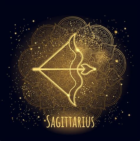 Premium Vector Colorful Zodiac Sign Sagittarius Vector Lineart