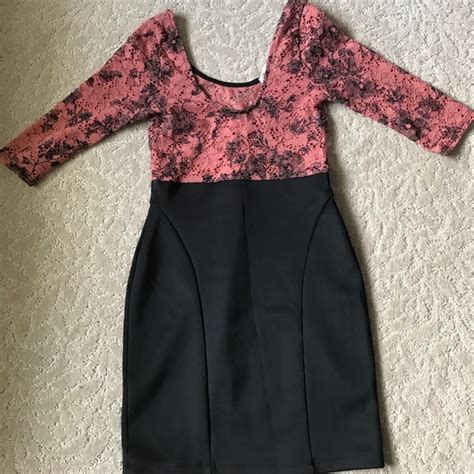 A Gaci Dresses Agaci Pink And Black Dress Poshmark