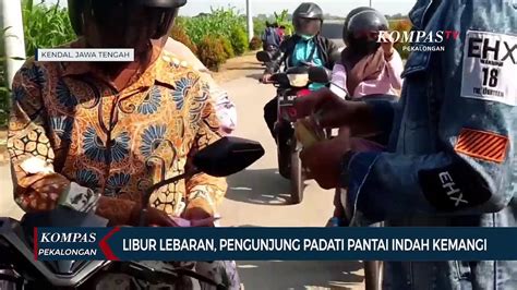 Pantai Indah Kemangi Kendal Dipadati Wisatawan Selama Libur Lebaran