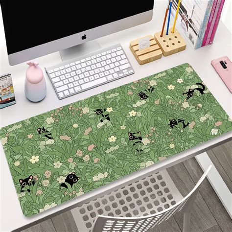 Большой игровой коврик для мыши с котом | AliExpress