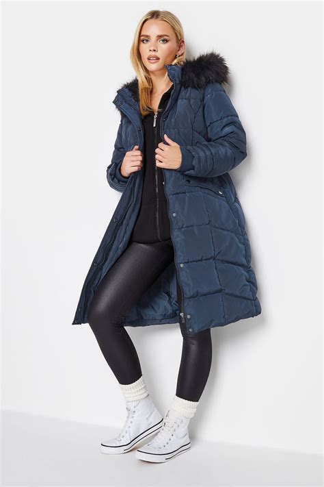 Buy Pixiegirl Petite Blue Faux Fur Trim Padded Coat From The Next Uk