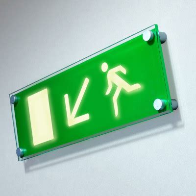 Photoluminescent Fire Exit Signs Signbox