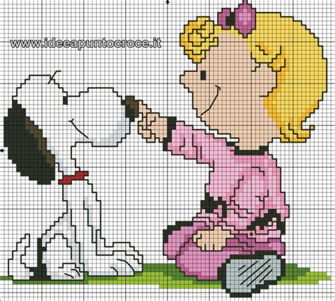 Schema Snoopy Punto Croce Punto Croce Punto Croce Disney Ricamo A