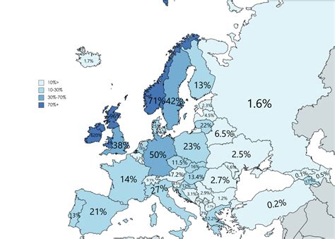 The Diaspora In America Of Each European Country Maps On The Web