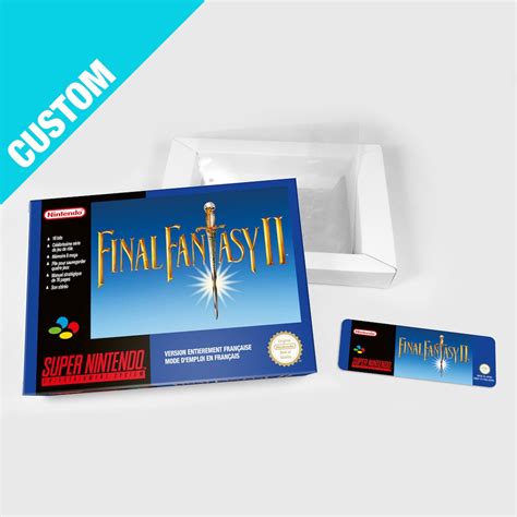 SNES Box Final Fantasy II Fra Custom Etsy