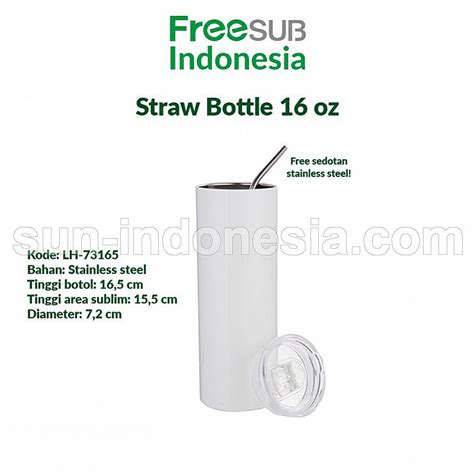 bahan baku material tumbler botol minum tumblertermos straw