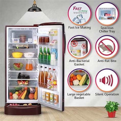 Lg L Star Inverter Direct Cool Single Door Refrigerator Gl