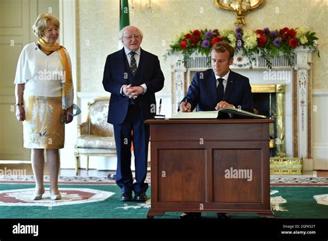 President Michael D Higgins And His Wife Sabina Coyne Higgins Hi Res