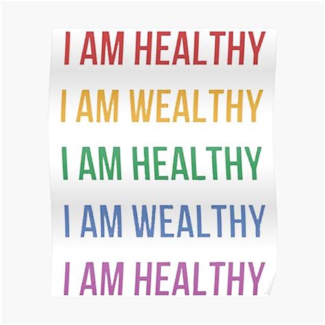 I Am Healthy I Am Wealthy Boldness Self Love Premium Matte Vertical