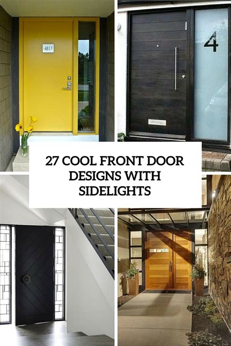 27 Cool Front Door Designs With Sidelights - Shelterness