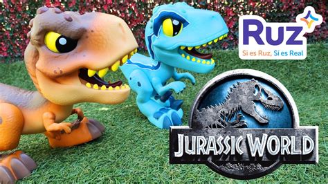 Review Dinosaurios Colosales De Jurassic World Velociraptor Blue T Rex Ruz MÉxico Youtube