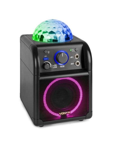 Vonyx Sbs B Conjunto Karaoke Negro Con Luces Led