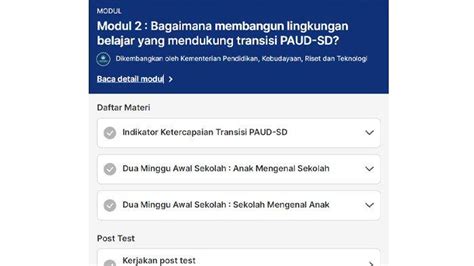 Kunci Jawaban Post Test Transisi Paud Sd Penguatan Di Awal Tahun