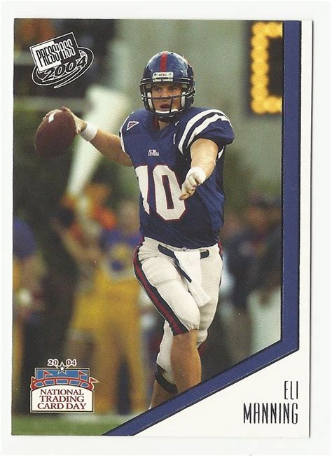 Eli Manning 2004 Press Pass Rookie Card Pp6 New York Giants