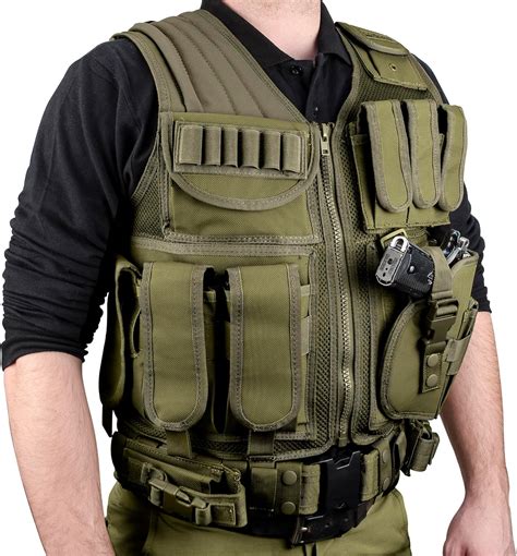 Barska Optics Loaded Gear Vx 200 Tactical Vest Right Hand Od Green Tactical Vests Amazon