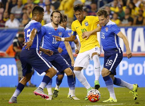 Neymar Inspires Brazil To Win Over U S