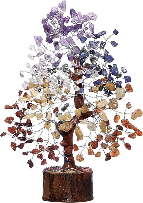 Amazon Crystal Tree For Positive Energy 7 Chakra Stones And