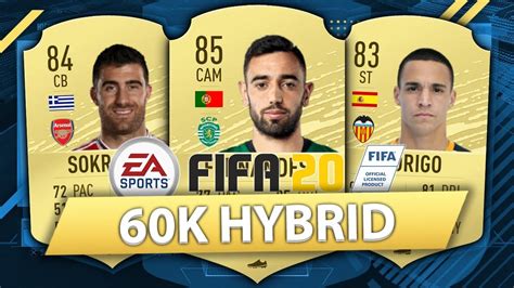 Amazing 60k Hybrid Fifa 20 Squad Builder Youtube