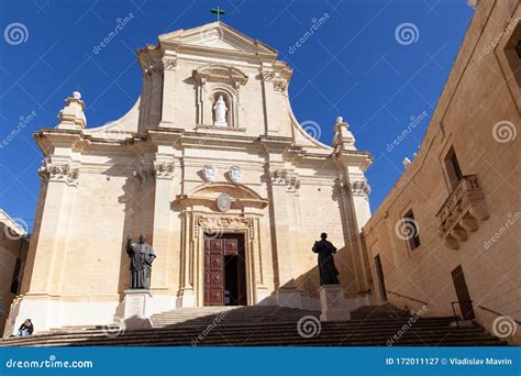 Cathedral Of The Assumption Victoria Gozo Malta Stock Image Image