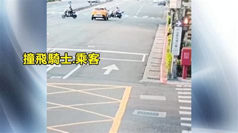 小黃台大前疑闖燈！ 夫妻騎車遭撞飛送醫│意外│機車│違規│tvbs新聞網