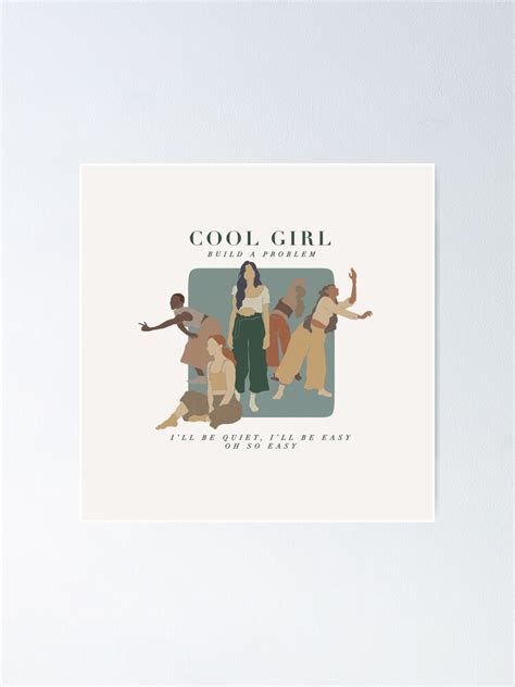 "dodie Cool Girl Print lyrics" Poster by starlitkingdom | Redbubble