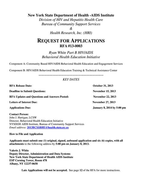 Fillable Online Request For Bapplicationsb Health Research Inc Fax