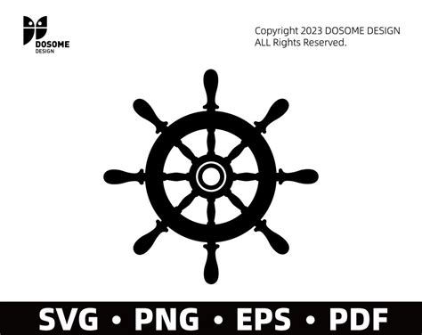 Ship Wheel Svg Files Nautical Ship Wheel Svg Cut Files Ship Wheel Clip Art Vector Files Ship