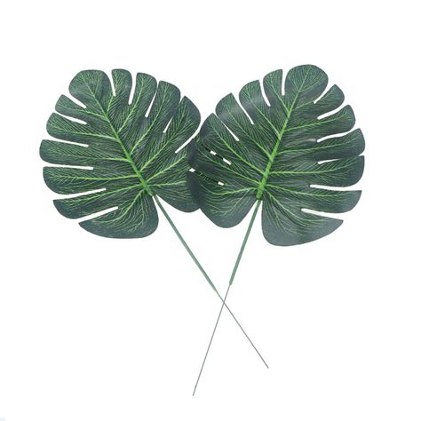 10 Pcs Monstera Leaf Artificial Tropical Leaves Decoration House Plants