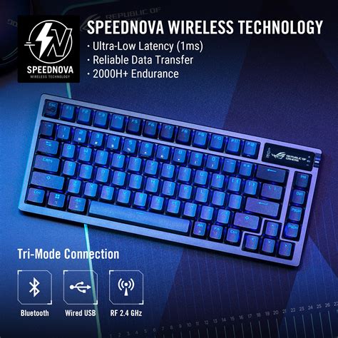 Mua ROG Azoth 75 Wireless DIY Custom Gaming Keyboard OLED Display Three Layer Dampening Hot