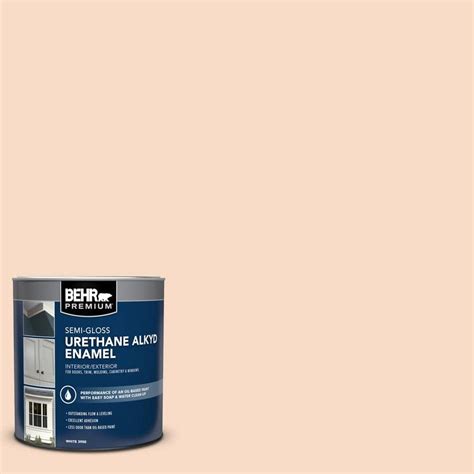 Behr Premium Qt M Paper Heart Semi Gloss Enamel Urethane Alkyd