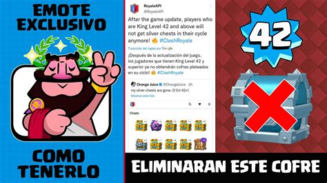 Como Conseguir Emote Super Exclusivo Ya No Habra Cofres De Plata En Nivel 42 Clash Royale