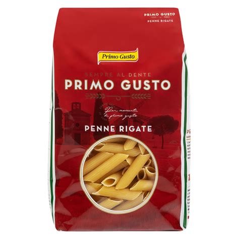 Макароны PRIMO GUSTO из твёрдых сортов пшеницы Пенне Ригате (PENNE ...