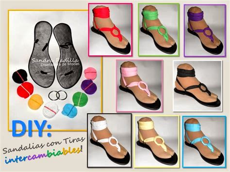 DIY Como Hacer Sandalias Con Tiras Intercambiables