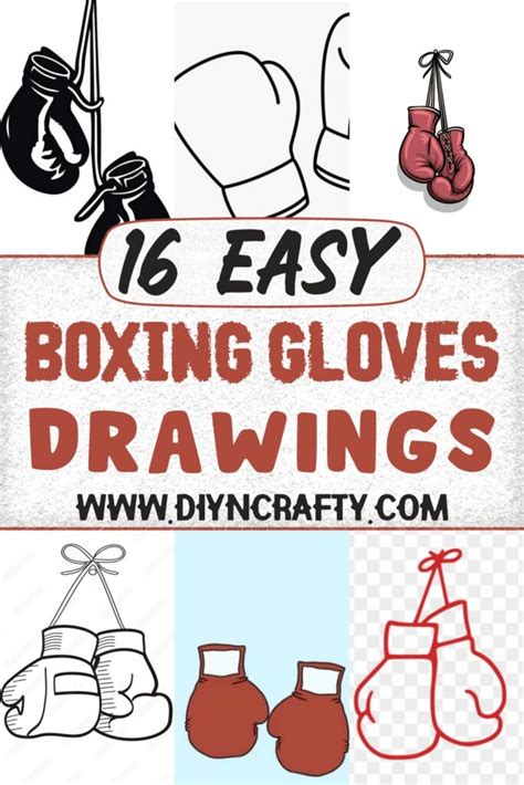 16 Easy Boxing Gloves Drawing Ideas For Home Walls DIYnCrafty