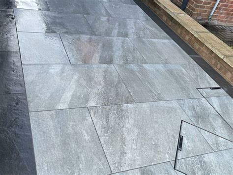 Quartz Grey Vitrified Porcelain Paving Slabs Mm X M