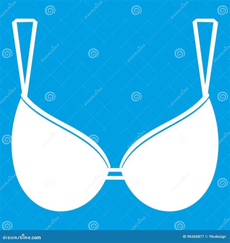 Bra Lingerie Icon White Stock Vector Illustration Of Icon