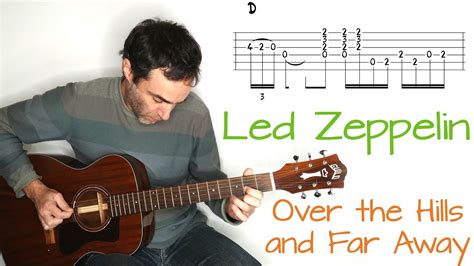 Led Zeppelin Over The Hills And Far Away Acoustic Intro Guitar