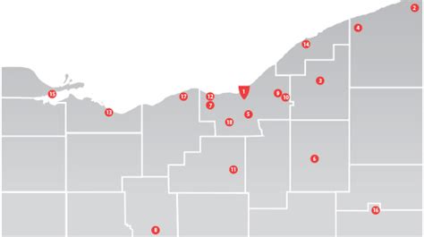 Map of University Hospitals Locations