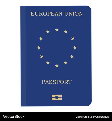 European union international passport cover Vector Image