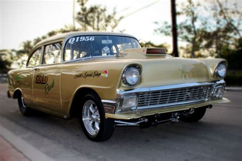 1956 Chevrolet Chevy Bel Air 150 210 Belair Drag Car Gasser Pro Street Hot Rod For Sale Photos